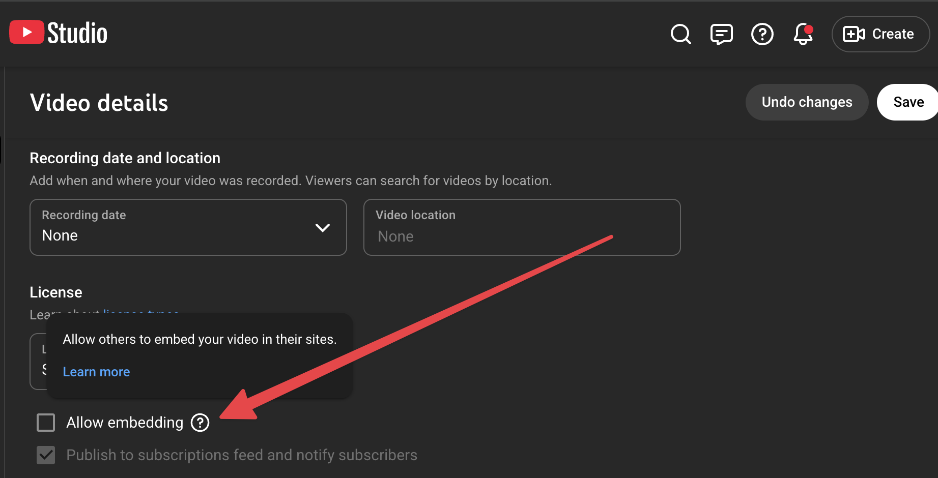 How to disable video embedding on YouTube