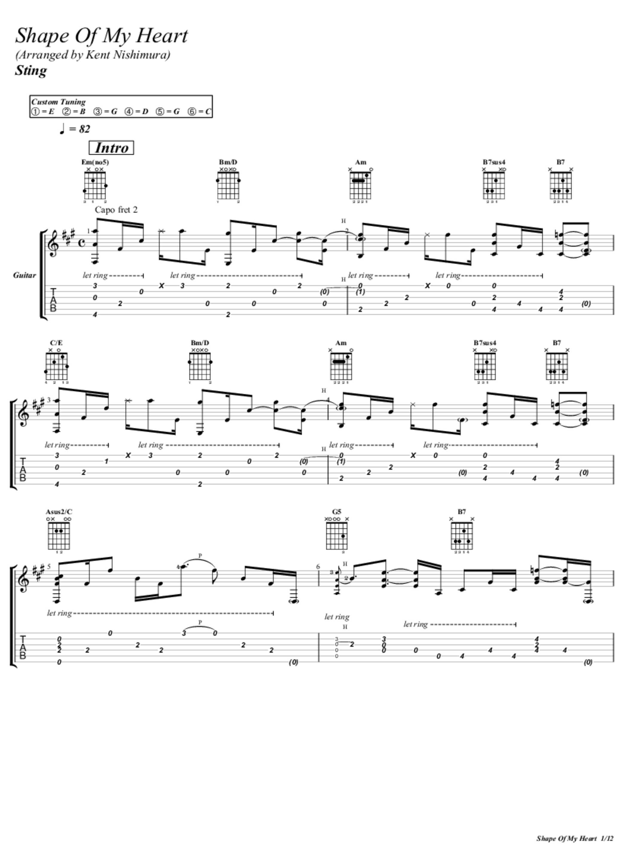 Another Brick In The Wall - Kent Nishimura - Guitar Tablature — Tablature  Dude - Guitar Transcriptions