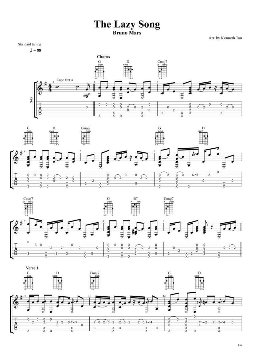 Grenade Bruno Mars Guitar Chords Grenade Bruno Mars Guitar Chords