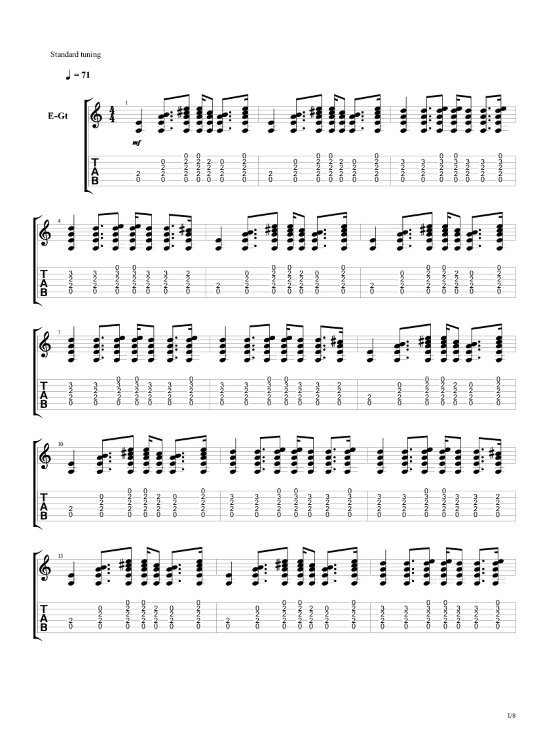 PDF Sample of Have It All guitar tab & chords by Hollywood Bedsheets - Topic.